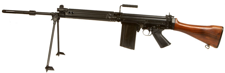 Deactivated Old Specification Fabrique Nationale (FN) FAL 7.62mm Military Self Loading Rifle